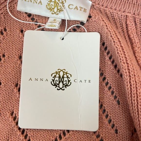 Women’s Anna Cate LS Sweater. Peach. Size Medium. NWT - Picture 7 of 8